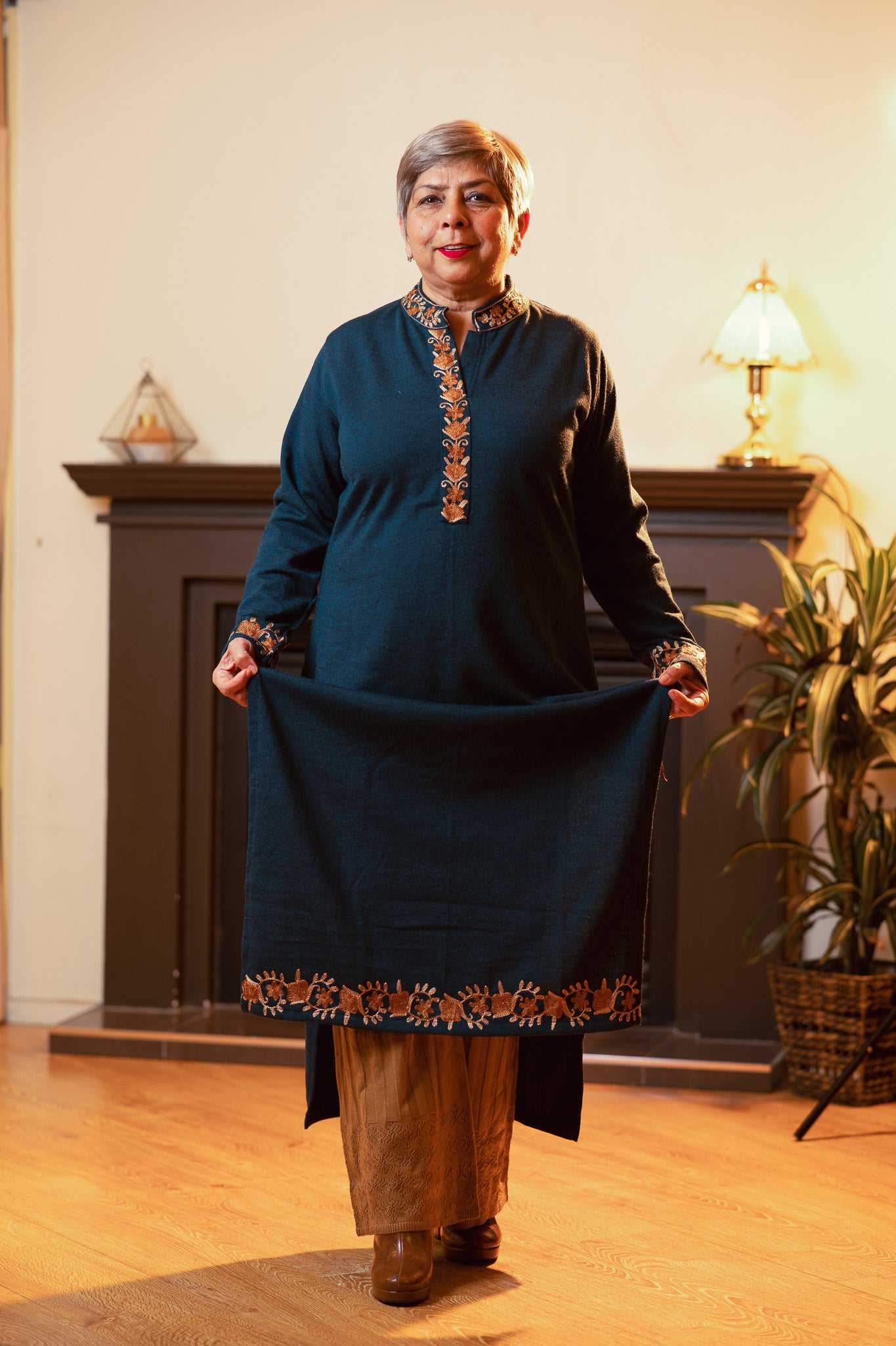 Embroidered Wool Kurti