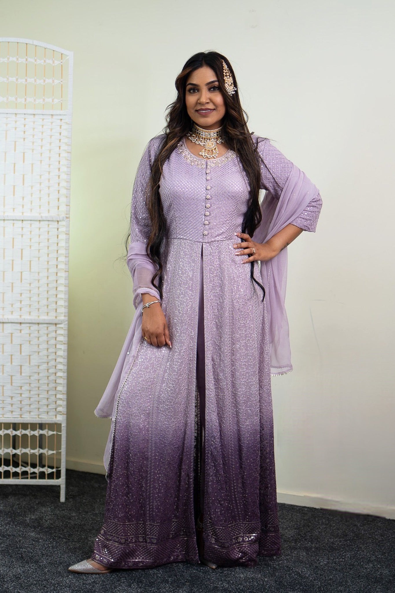 Lux Sequin Gradient Split Set