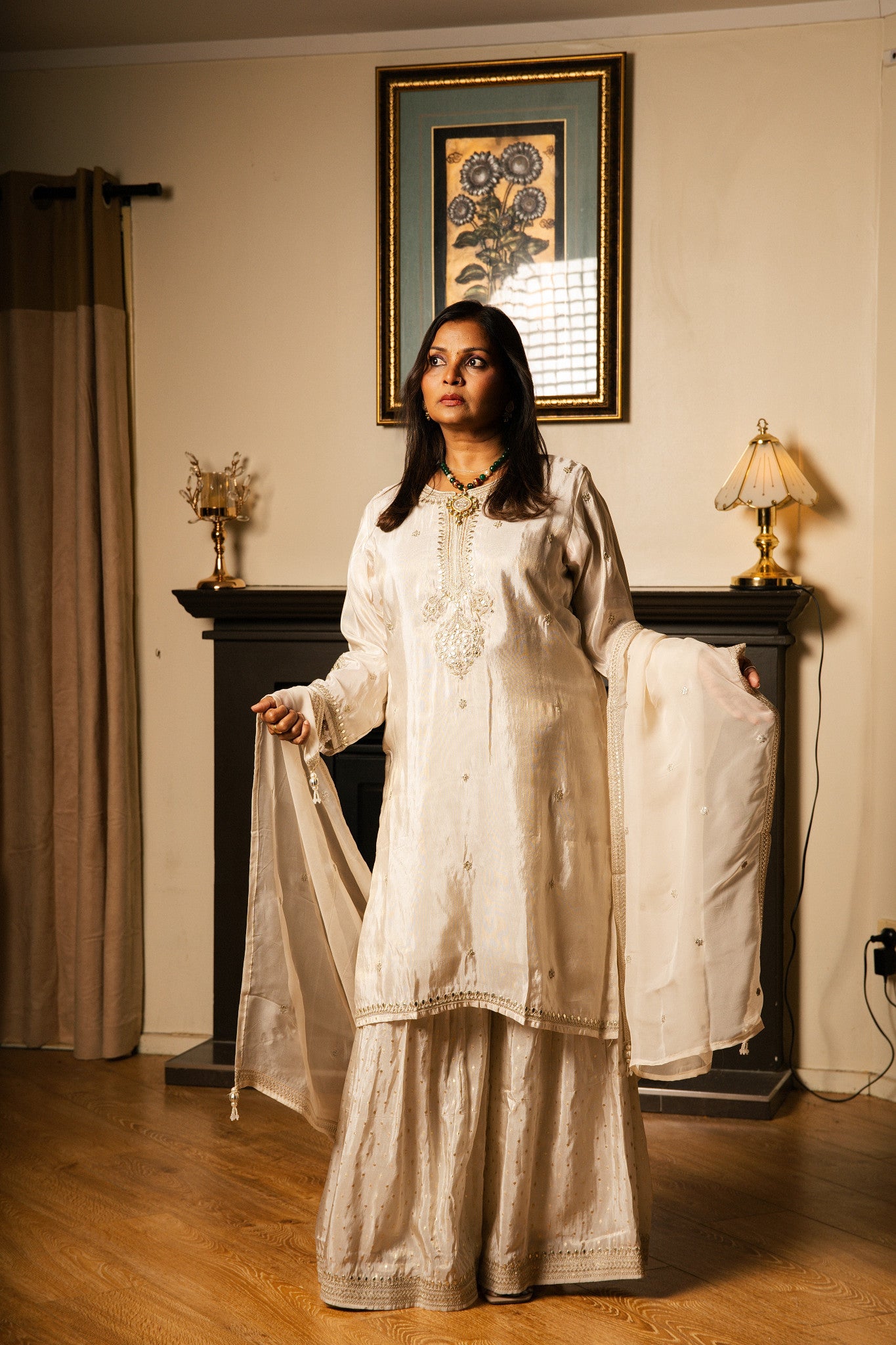 Gharara Set with Organza Dupatta