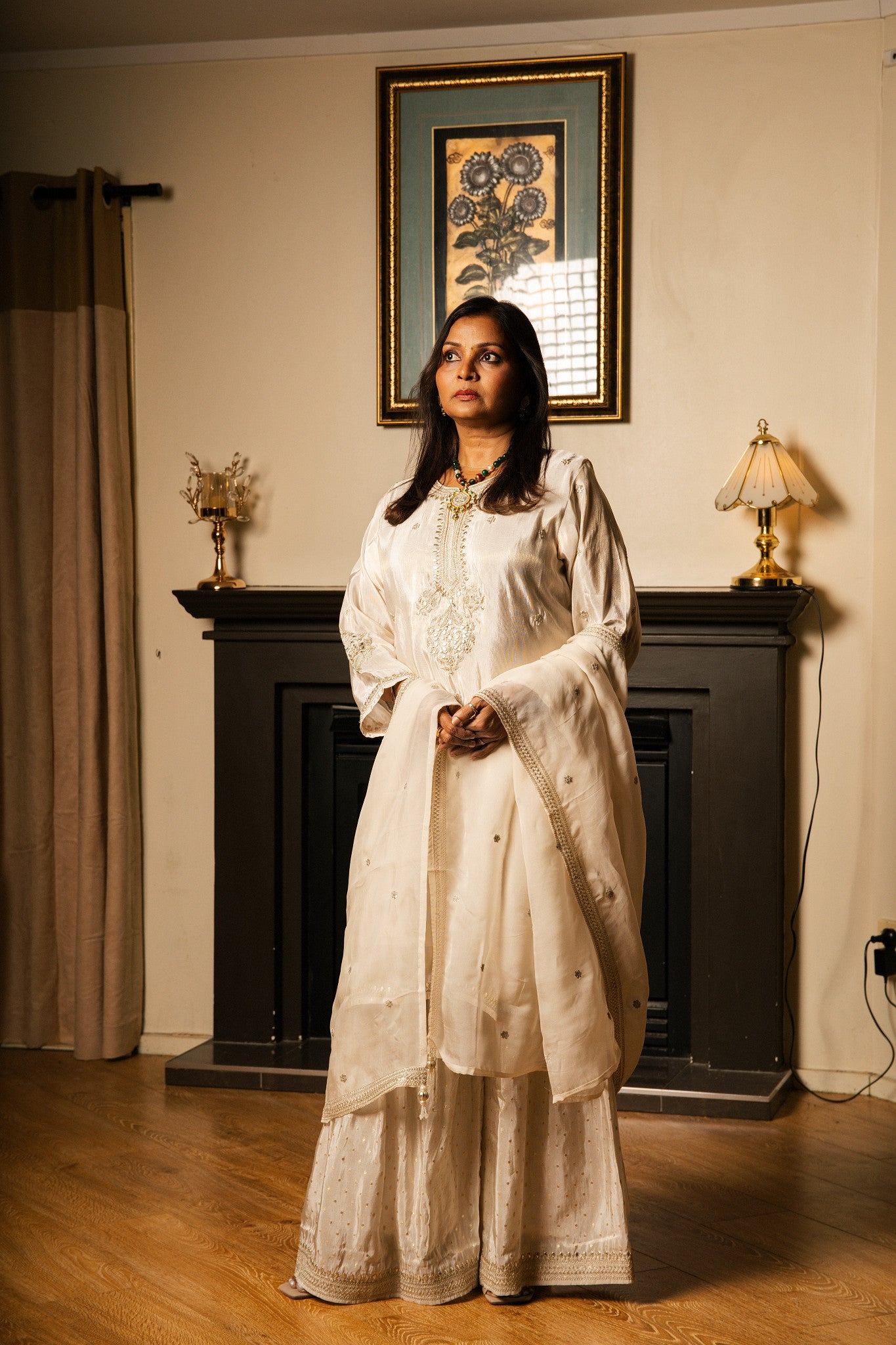 Gharara Set with Organza Dupatta