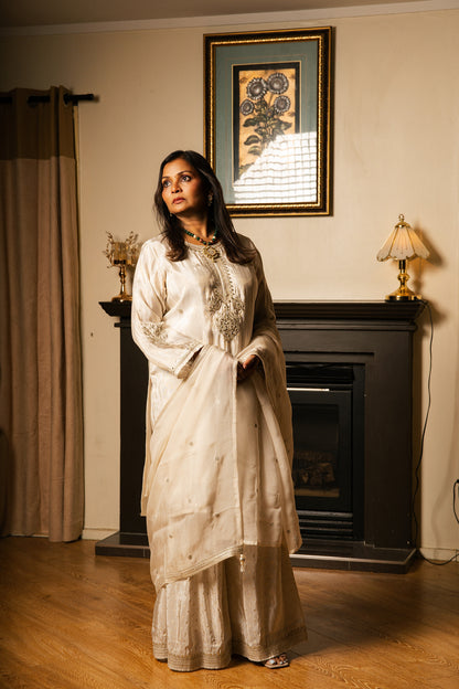 Gharara Set with Organza Dupatta
