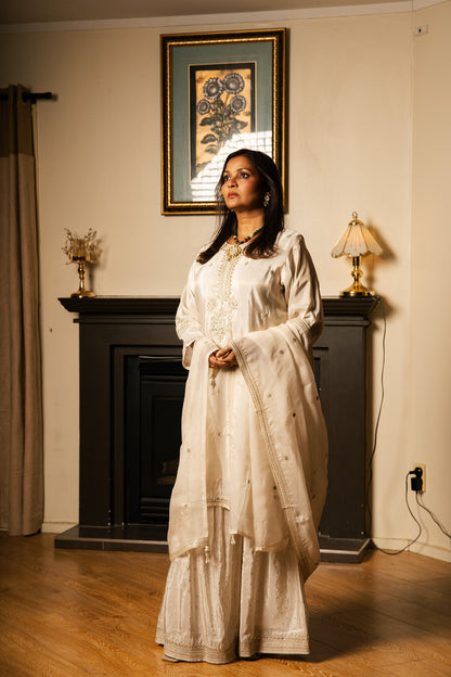 Gharara Set with Organza Dupatta