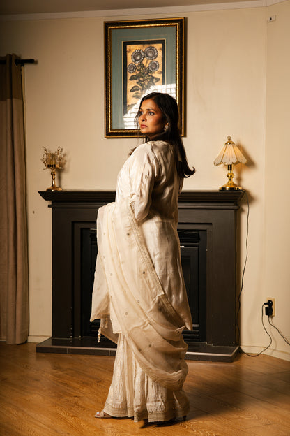 Gharara Set with Organza Dupatta