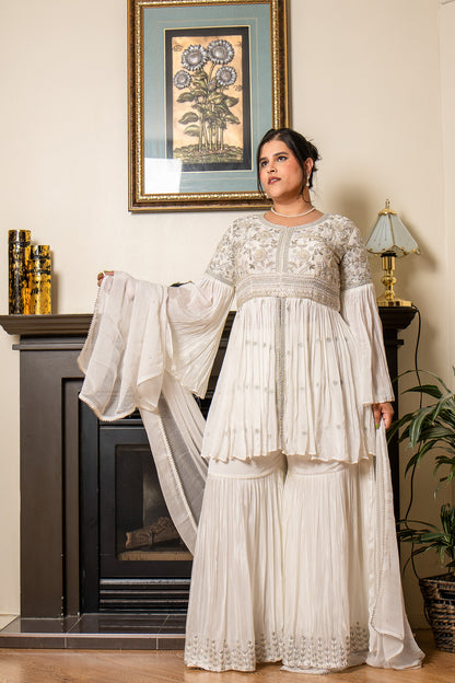 Peplum Georgette Chinon Gharara