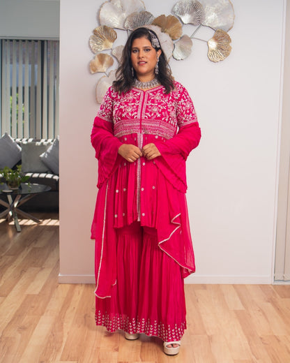 Peplum Georgette Chinon Gharara