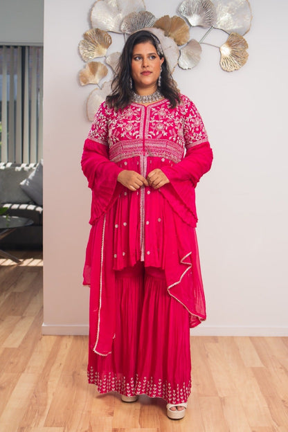 Peplum Georgette Chinon Gharara