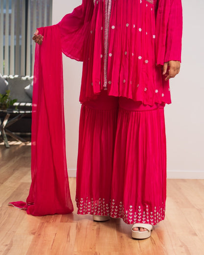 Peplum Georgette Chinon Gharara